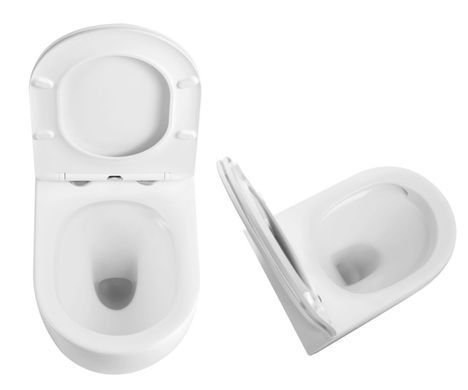 Комплект 4в1: Інсталяція для унітазу QTAP NEST ST + підвісний унітаз ROBIN 520х365х365 + клавіша змиву SATIN (QT13332381AW47502)