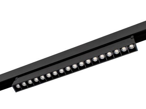 Магнітний трековый поворотный Светильник KW-293/18W NW DC48V BK