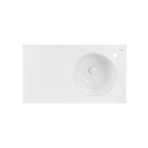 Раковина QTAP VIRGO 46х80 R / донний клапан (QT1811FL8130ARRW)