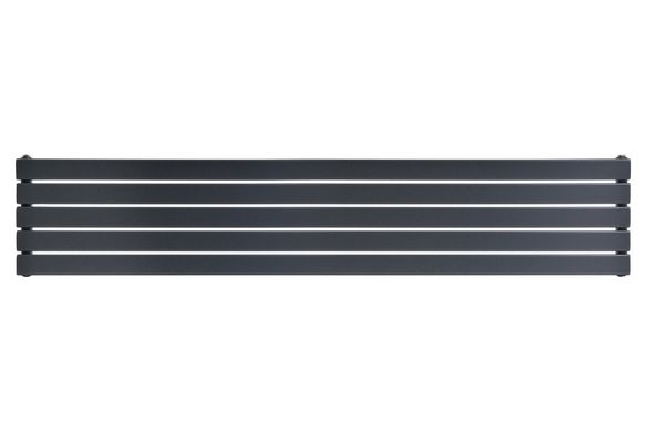 Горизонтальний дизайнерський радіатор опалення ARTTIDESIGN Livorno II G 5/1800 сірий матовий