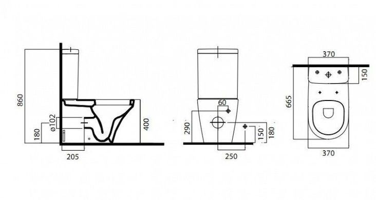 Підлоговий унітаз AM.PM INSPIRE (C508607WH)