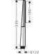 HANSGROHE Ручной душ RAINFINITY 1JET ECOSMART MATT BLACK (26867670)