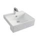 Раковина ARTCERAM QUADRO WHITE GLOSSY CEMENTINA 48х50 (QUL004 01; 86)