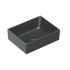 Раковина для ванної накладна Catalano Zero 45х35 см. чорний матовий (14535ZENS), Черный