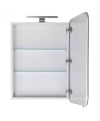 Дзеркальна шафа Сорренто ЗШ-60 для ванної кімнати зі світильником (00-0008257)