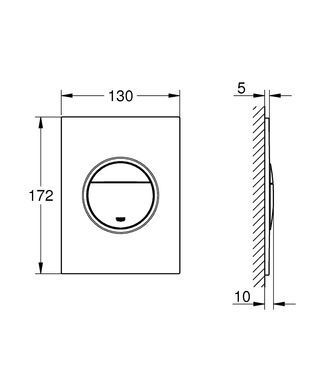Клавіша змиву для унітазу GROHE NOVA COSMOPOLITAN S (37601P00)
