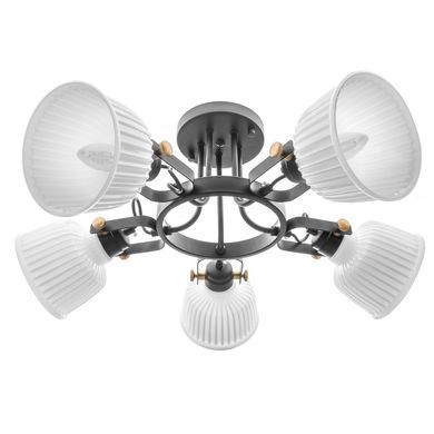 Люстра стельова класична E14 40W BK (BR-01463C/5)