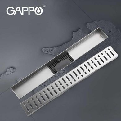 Трап для душа GAPPO G86007-3, 70х600 мм, нержавеющая сталь (1037690)