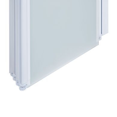 Шторка для ванны QTAP GEMINI 130х140 / профиль белый / стекло PEAR (GEMWHI401314RP6)