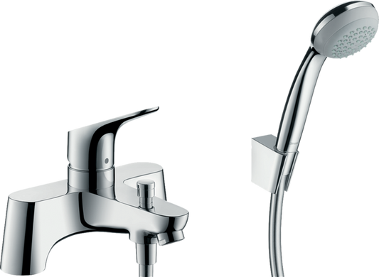 Змішувач hansgrohe Focus с 2 отворами для ванни, з ручним душем Crometta 85 1jet 31521000