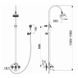 Душевая система CUTHNA antiqua с двухвентильным смесителем для ванны, верхним и ручным душем бронза (T-10280 antiqua-n)