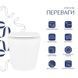 Подвесной унитаз QTAP SCORPIO ULTRA QUIET + сиденье SOFT CLOSE (QT14332380AW)