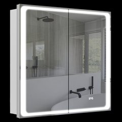 Зеркальный шкаф Aquarius Modena 80 с LED подсветкой (Белый) (70930202)