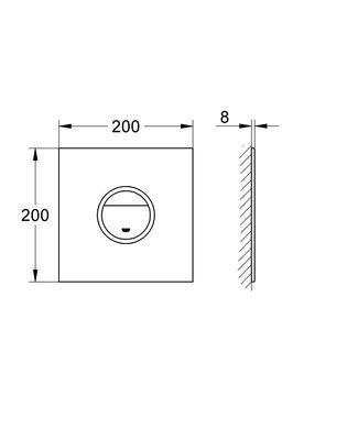 Клавіша змиву для унітазу GROHE ONDUS DIGITECTURE LIGHT (38915LS0)