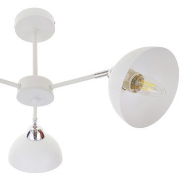 Люстра потолочная в спальню Е27 60W WH/CH (BL-998C/3)