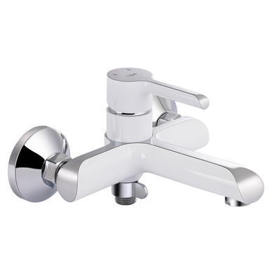 Змішувач для ванни QTAP GRAND (з душовим гарнітуром) QTGRAWCR006 CHROME/WHITE