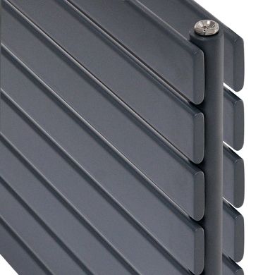 Горизонтальний дизайнерський радіатор огрівання ARTTIDESIGN Livorno II G 8/600 сірий матовий