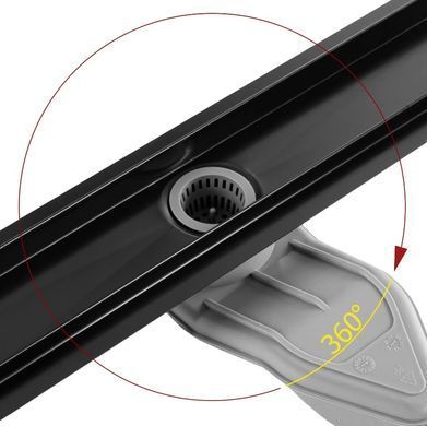 Душевой трап REA NEOX SUPERFLOW 110х800 / черный (REA-G7807)