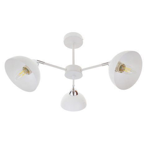 Люстра потолочная в спальню Е27 60W WH/CH (BL-998C/3)