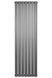 Вертикальный дизайнерский радиатор отопления ARTTIDESIGN Livorno II 7/1800/476/50 серый матовый