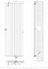 Вертикальный дизайнерский радиатор отопления ARTTIDESIGN Livorno II 7/1800/476/50 серый матовый