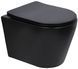 Подвесной унитаз QTAP SCORPIO ULTRA QUIET MATT BLACK + сиденье SOFT CLOSE (QT14332380AMB)
