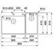 Кухонная мойка FRANKE BOX CENTER BWX 220‑54‑27 TL WCR (127.0538.259)