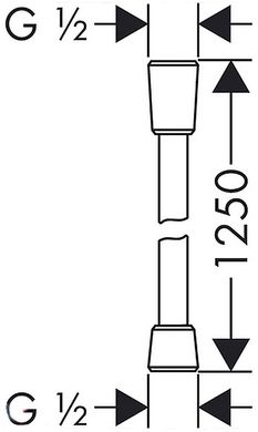 Hansgrohe Шланг для душу Isiflex`B 1.25 м (28272000)