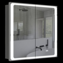 Зеркальный шкаф Aquarius Modena 80 с LED подсветкой (Графит) (70930205)