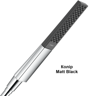 HANSGROHE Ручной душ RAINFINITY 1JET MATT BLACK (26866670)
