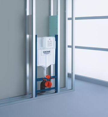Комплект 4в1: Інсталяція для унітазу GROHE SOLIDO + підвісний унітаз A534UF RIMLESS / сидіння SLIM DUROPLAST SOFT-CLOSE QUICK RELEASE + клавіша змиву GROHE SURF (UA38971574A)