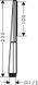 HANSGROHE Ручной душ RAINFINITY 1JET MATT BLACK (26866670)