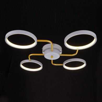 Люстра стельова в хол LED 30W WW+NW+CW GY (BR-01 640C/4)