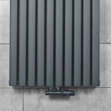 Радиатор NAVIN ELLIPSE DOUBLE ANTICOR 600х1800-10(50 мм) / антрацит (02-945133-6018)