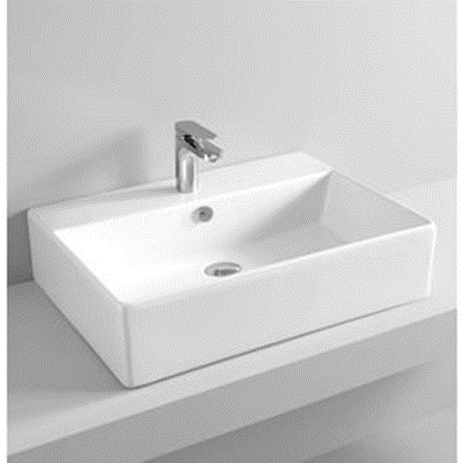 Раковина ARTCERAM QUADRO WHITE GLOSSY 48х65 (QUL003 01; 00)