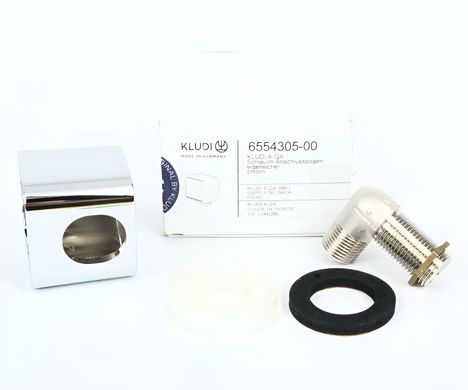 Шланговое підключення KLUDI A-QA для скрытого монтажа, с защитой от обратного тока воды, хром 6554305-00