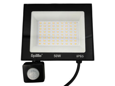 Прожектор вуличний LED з датчиком руху HL-59P/50W NW IP65