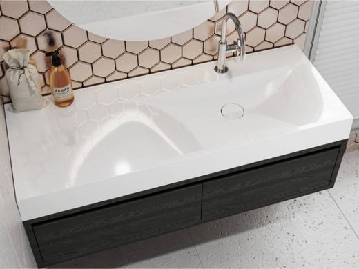 Раковина зі штучного каменю MIRAGGIO VIOLA 46х120 (0000620)