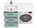 Тумба напольная MIRAGGIO TESSA / зеленая + раковина LAKE 1250 L (8815290)