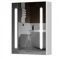 Зеркальный шкаф Aquarius Silver с LED подсветкой 60 (Белый) (70930216)