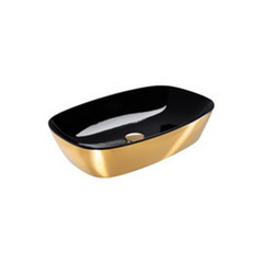 Раковина керамічна 60 см Catalano Gold&Silver, gold/black (160APGRLXNO), Золото