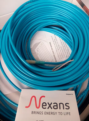 Нагрівальний двожильний кабель NEXANS TXLP/2R - 49.7м / 5,0-6,2м² / 840Вт (258-2902)
