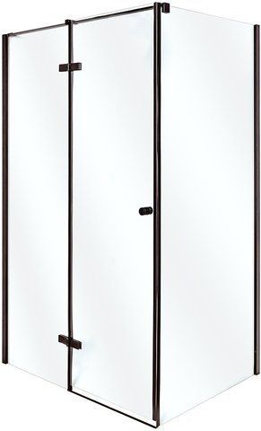 Душевая кабина INSANA ADRIANA BLACK 120х90х195 / профиль черный / стекло прозрачное (А0051344)