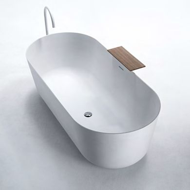 Ванна з штучного каменю Falper Quattro.Zero 170 х 75 окремостояча з полицею, білий матовий (WQ1), 170x75, 1700, 170x75, 750