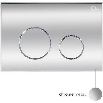 Комплект 4в1: Инсталляция для унитаза QTAP NEST ST + подвесной унитаз CROW ULTRA QUIET 490X360X290 + клавиша смыва CHROME (QT05335171W45129)