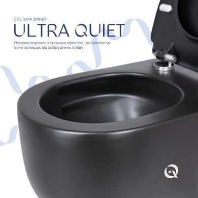 Подвесной унитаз QTAP TAURUS + сиденье SOFT CLOSE (QT2433084EUQMB)