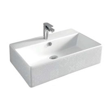 Раковина ARTCERAM QUADRO WHITE GLOSSY CEMENTINA 48х65 (QUL003 01; 86)