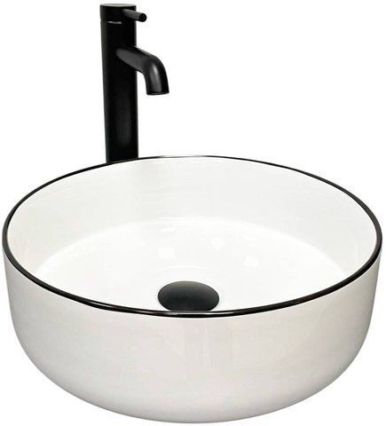 Раковина VBI PRATO WHITE BLACK EDGE (VBI-011414)