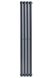 Вертикальный дизайнерский радиатор отопления ARTTIDESIGN Rimini 4/1800 серый матовый