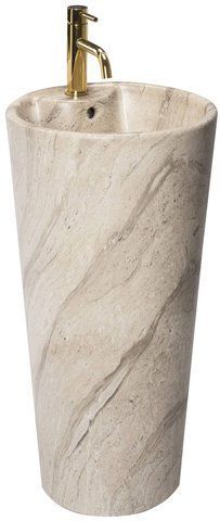 Раковина окремостояча REA BLANKA NATURAL MARMUR MATT 40х40 / мармур (REA-U4664)